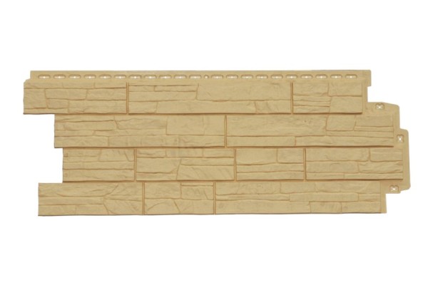 Фасадная панель Grand Line, Сланец Классик, Песочный оттенок