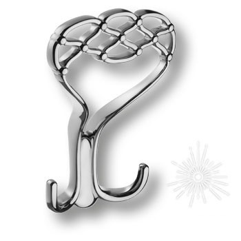 Крючок 738MP02, материал Замак, отделка Хром, 54*88*140 мм