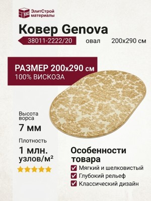 Ковер Genova 38011-2222/20 овал 200x290