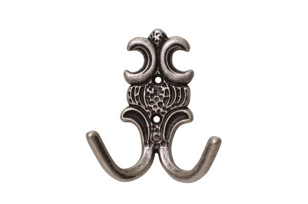 Крючок 11.404.A17, материал Замак, отделка Серебро, 82x100x42 мм