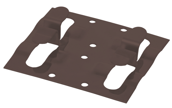 Кляймер рядный для установки наличника коричневый Grinder