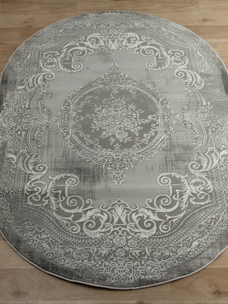 Ковер Armina 3762A grey овал