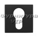 Дополнительные розетки для замка с английским ключом CYL-set BLACK MATT, материал Замак, цвет Чёрный, отделка Черный, 45*45 мм
