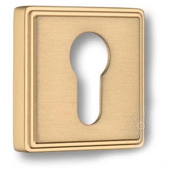 Дополнительные розетки для замка с английским ключом RO17Y GB ROSET, материал Замак, отделка Латунь, 52*52 мм