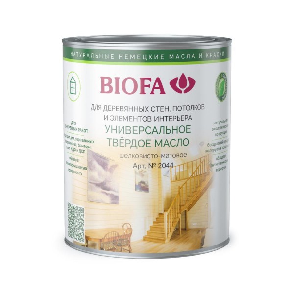 Biofa 2044 Универсальное твердое масло 0,4л
