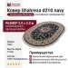 Ковер Shahreza d210 navy овал