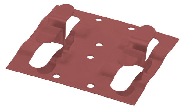 Кляймер рядный Grinder для установки наличника красного цвета