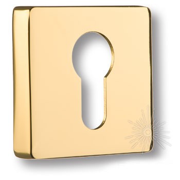 Дополнительные розетки для замка с английским ключом RO11Y GL ROSET, материал Замак, отделка Золото, 52*52 мм