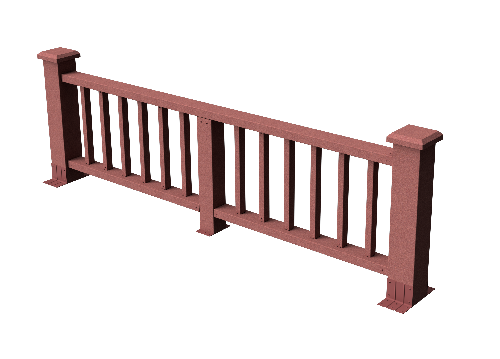 Декоративное ограждение из ДПК GRINDERDECO Троя мербау