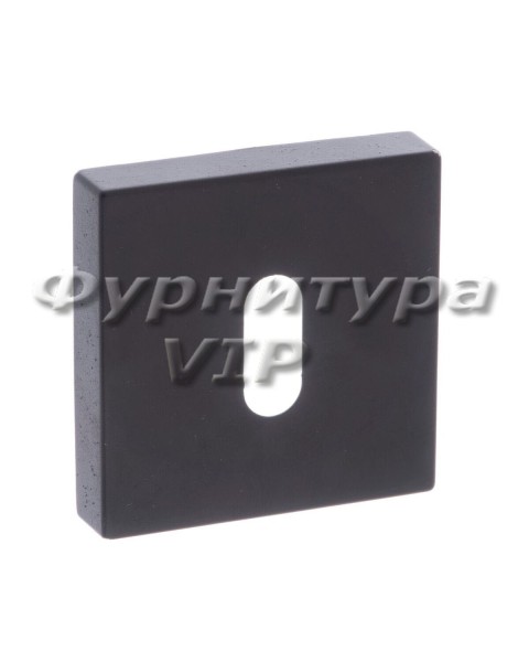 Дополнительные розетки для замка с межкомнатным ключом KEY-set BLACK MATT, материал Замак, цвет Чёрный, отделка Черный, 45*45 мм
