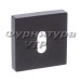 Дополнительные розетки для замка с межкомнатным ключом KEY-set BLACK MATT, материал Замак, цвет Чёрный, отделка Черный, 45*45 мм