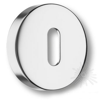 Дополнительные розетки для замка с межкомнатным ключом RO12N CR ROSET, материал Замак, отделка Хром, d=52 мм