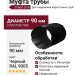 Муфта трубы Grand Line, черная (RAL 9005)