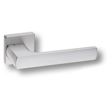 Дверная ручка на квадратной розетке HA252RO11 CBM DOMINO, материал Замак, отделка Хром, 147*52*58 мм