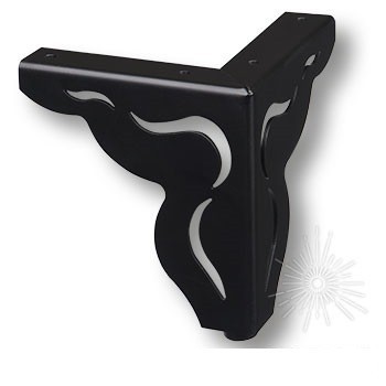 Опора мебельная KAX-4620-0120-B13, цвет Черный, отделка Черный, 116*102 мм