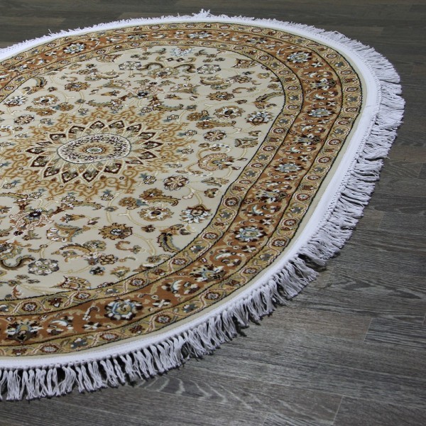Ковер Shahreza d210 cream-terra овал