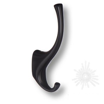 Крючок 2080 0020 AL6, материал Замак, цвет Чёрный, отделка Черный, 57*20*141 мм