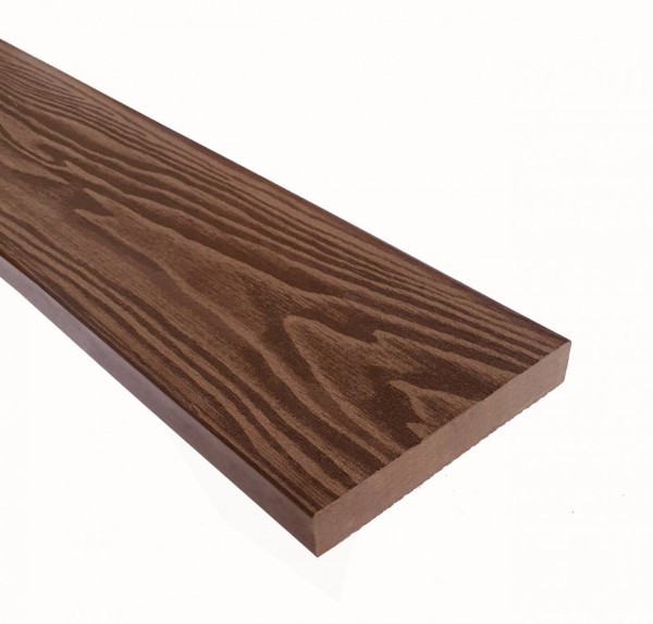 Террасная доска ДПК Terrapol Смарт 3D (Полнотелая без паза) Орех Милано