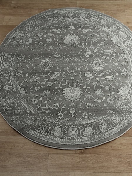 Ковер Armina 3761A grey круг