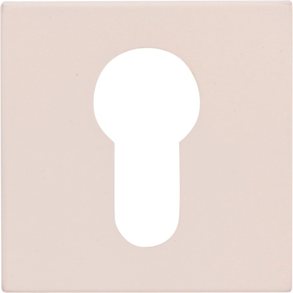 Накладка Cyl квадратная Белый (FIXA), материал Замак, цвет, отделка, 50*50 мм