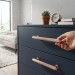 Ручка скоба SYSTEM SY8935 0096 RS-RS, материал Алюминий, отделка Розовое золото, 150*20*33 мм