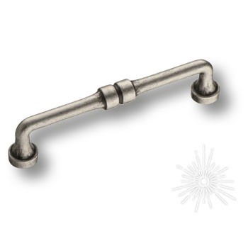 Ручка скоба 551-128-Silver, материал Замак, отделка Серебро, 37*20*150 мм