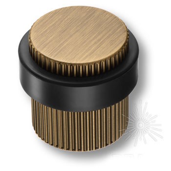 Дверной ограничитель напольный DS1016 0038 ABM-P6, материал Замак, отделка Бронза, 36*d=32/39 мм