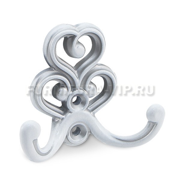 Крючок WAP.802.000.00V4, материал Замак, отделка Серебро, 62,4*73,5*30 мм