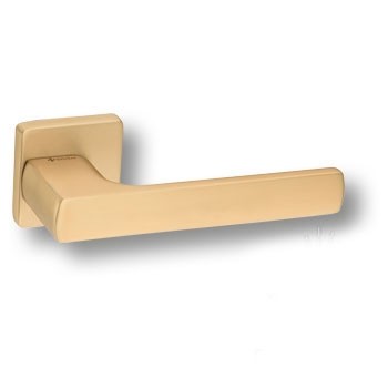 Дверная ручка на квадратной розетке HA252RO11 GB DOMINO, материал Замак, отделка Латунь, 147*52*58 мм