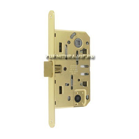 Замок Mediana EVOLUTION AGB (бесшумный) для сантехнической двери B01102.50.23, материал Сталь, отделка Латунь