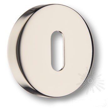 Дополнительные розетки для замка с межкомнатным ключом RO12N PN ROSET, материал Замак, отделка Никель, d=52 мм