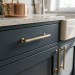 Ручка скоба SYSTEM SY8935 0128 GL-GL, материал Алюминий, отделка Золото, 182*20*33 мм