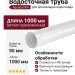 Водосточная труба Aquasystem RR 20, белая, 1.00 м, 125/90