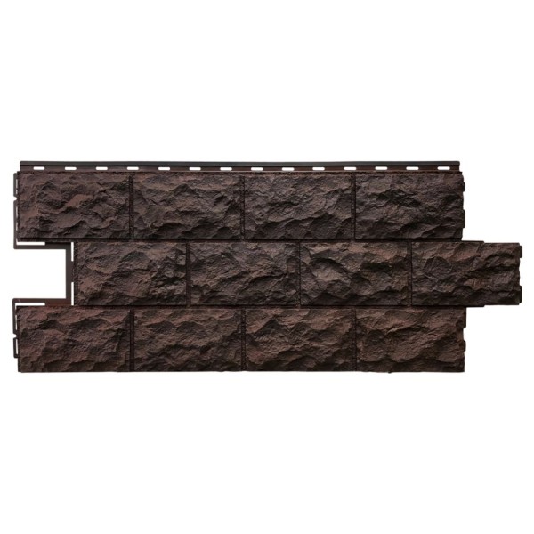 Фасадная панель FineBer, Доломит, Цвет: Тёмно-коричневый