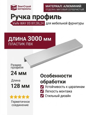 Ручка профиль Viefe WAY 0518128L24