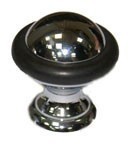 Дверной ограничитель напольный 92/E-OC, материал Латунь, отделка Хром, 25х27 мм