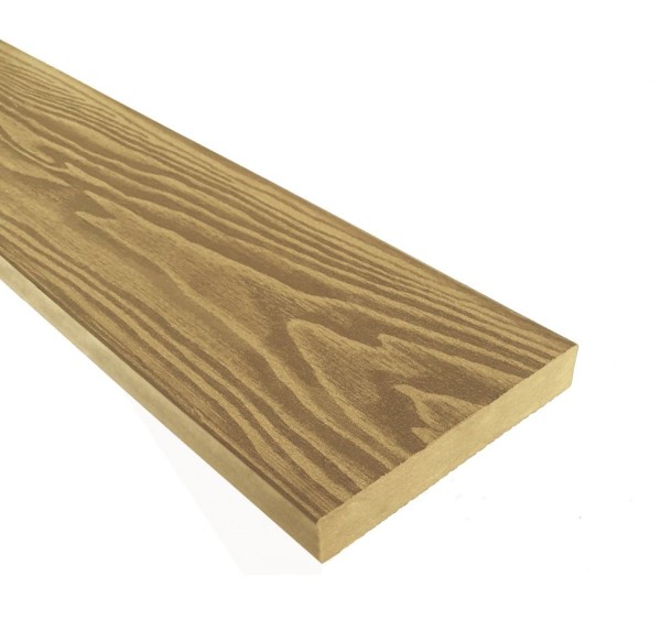 Террасная доска ДПК Terrapol Смарт 3D (Полнотелая без паза) Дуб Севилья