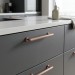 Ручка скоба SYSTEM SY8935 0128 RS-RS, материал Алюминий, отделка Розовое золото, 182*20*33 мм
