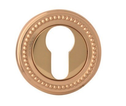 Дополнительные розетки для замка с английским ключом CYL 50L PB, материал Латунь, отделка Латунь, d=50 мм