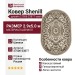 Ковер Shenill 27506-23877 овал 290x500