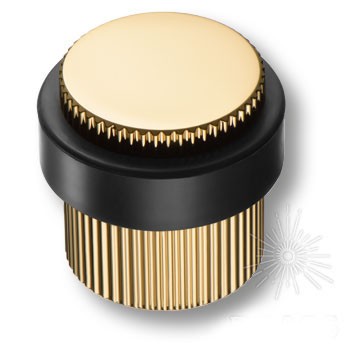 Дверной ограничитель напольный DS1016 0038 GL-P6, материал Замак, отделка Золото, 36*d=32/39 мм