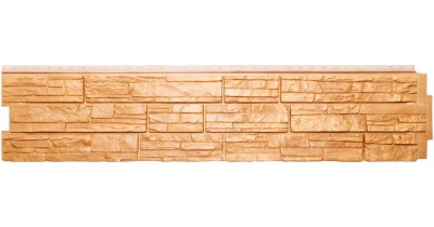 Фасадная панель Grand Line (Я Фасад), Крымский сланец, Классик, Песочный цвет.