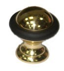 Дверной ограничитель напольный 92/E-OLV, материал Латунь, отделка Золото, 25х27 мм