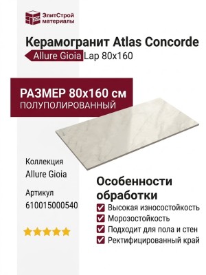 Atlas Concorde Allure Gioia Lap 80x160 610015000540