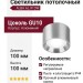 Светильник потолочный ALBA AL IP DW