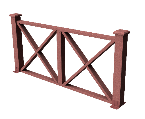 Декоративное ограждение из ДПК GRINDERDECO Тауэр мербау