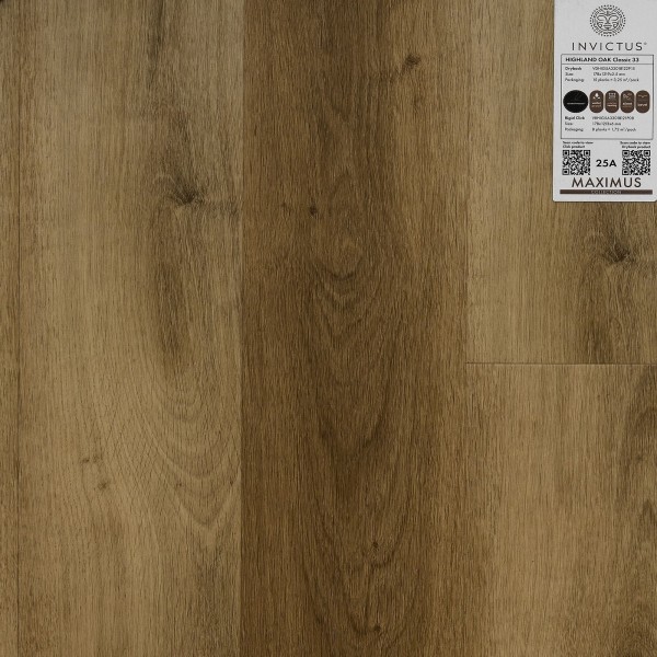 Кварцвиниловая плитка Invictus коллекция Maximus Click Herringbone 33 Highland Oak Classic