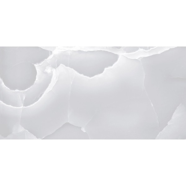 Керамогранит Maimoon Ceramica (Маймун Керамика) Glossy Crystel Onyx Grey 120х60 см, глянцевый