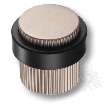 Дверной ограничитель напольный DS1016 0038 NB-P6, материал Замак, отделка Никель, 36*d=32/39 мм