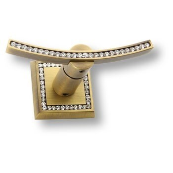 Крючок VISTA D′ORO 3506-2-75-013, материал Латунь, отделка Бронза Кристаллы Swarovski, 86*54*120 мм